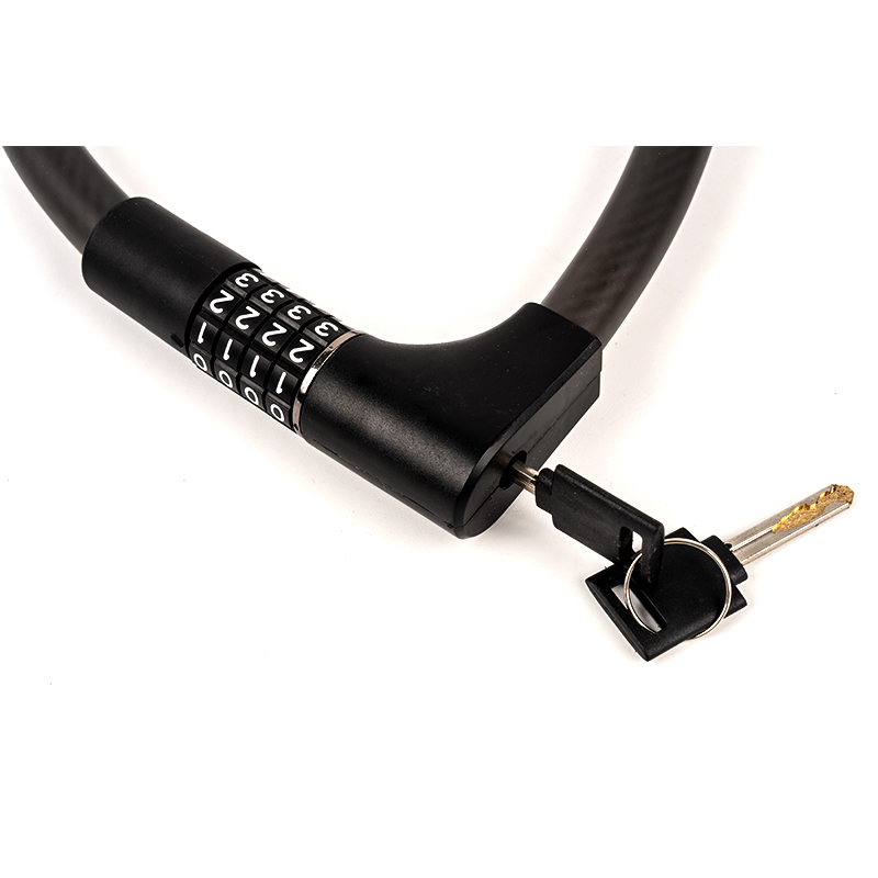 Dobleng anti-theft tensile at shear resistant coded steel cable lock