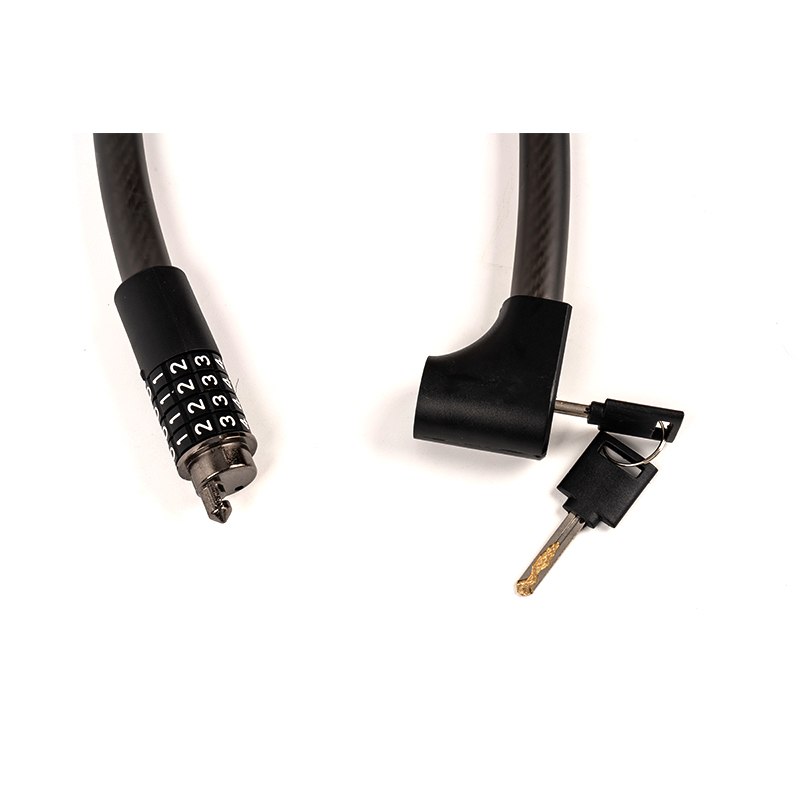 Dobleng anti-theft tensile at shear resistant coded steel cable lock
