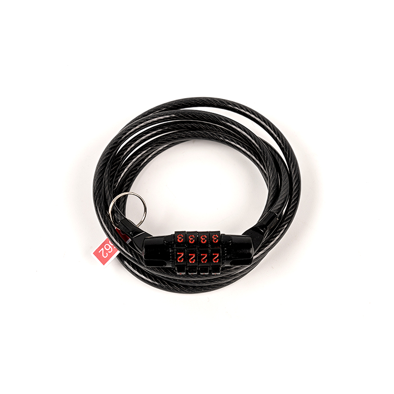 0.1kg tensile at paggugupit na lumalaban na naka -code na bakal na cable lock