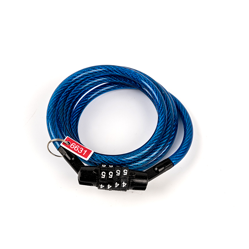 0.1kg tensile at paggugupit na lumalaban na naka -code na bakal na cable lock