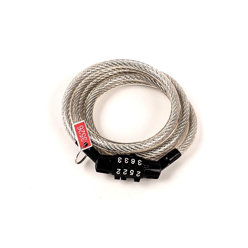 0.1kg tensile at paggugupit na lumalaban na naka -code na bakal na cable lock